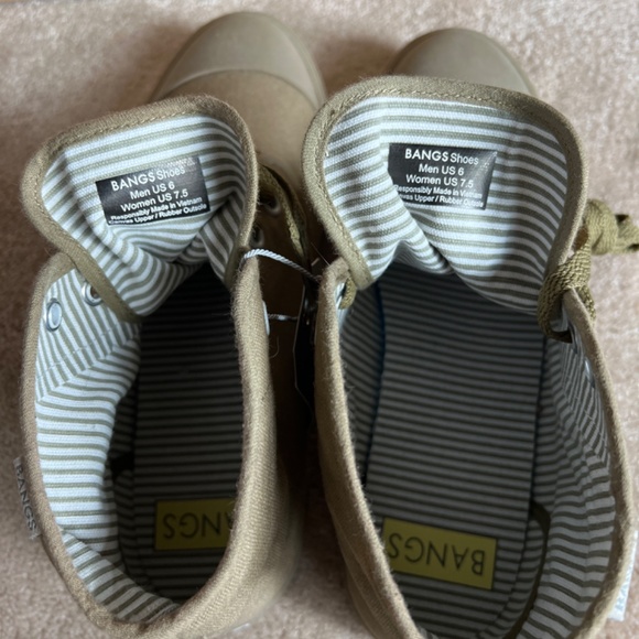 Bangs Canvas High Top Embroidered Sneakers - Picture 6 of 7